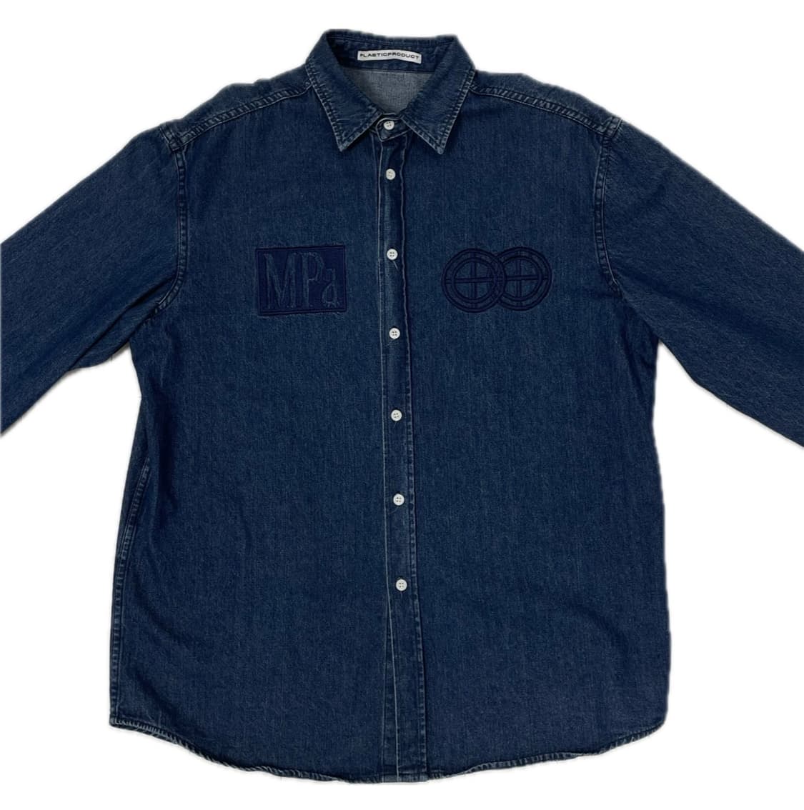 PLASTICPRODUCT denim shirts (navy) 상품이미지1