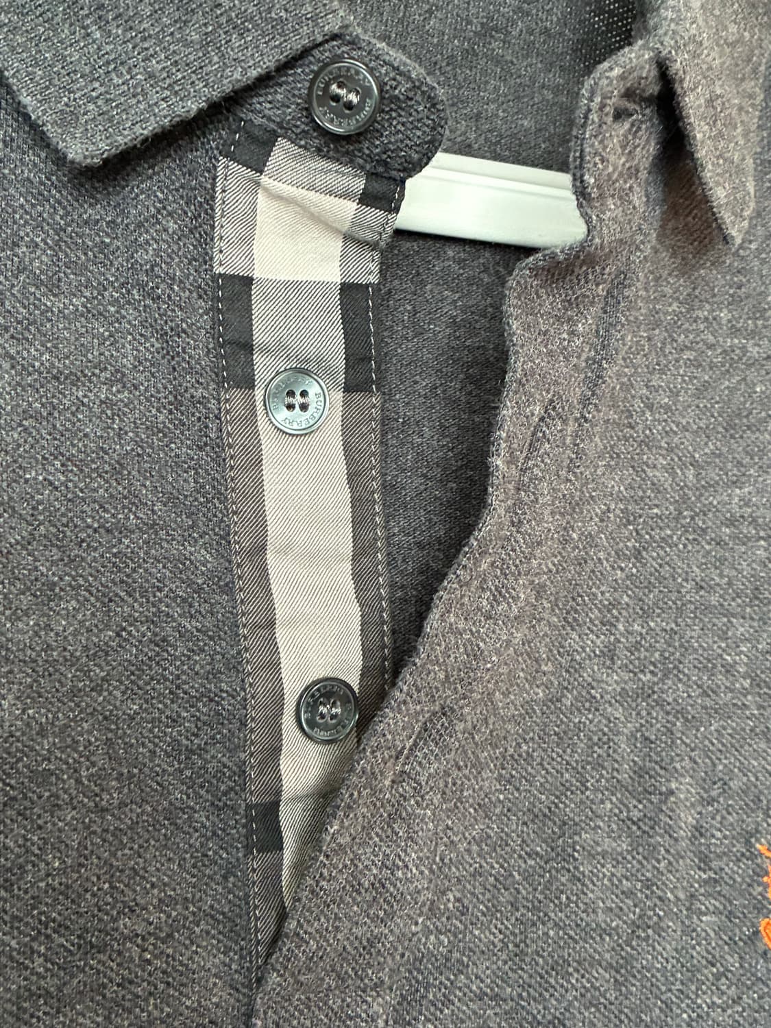 버버리 브릿 피케이 반팔 셔츠 S 사이즈 상품이미지4