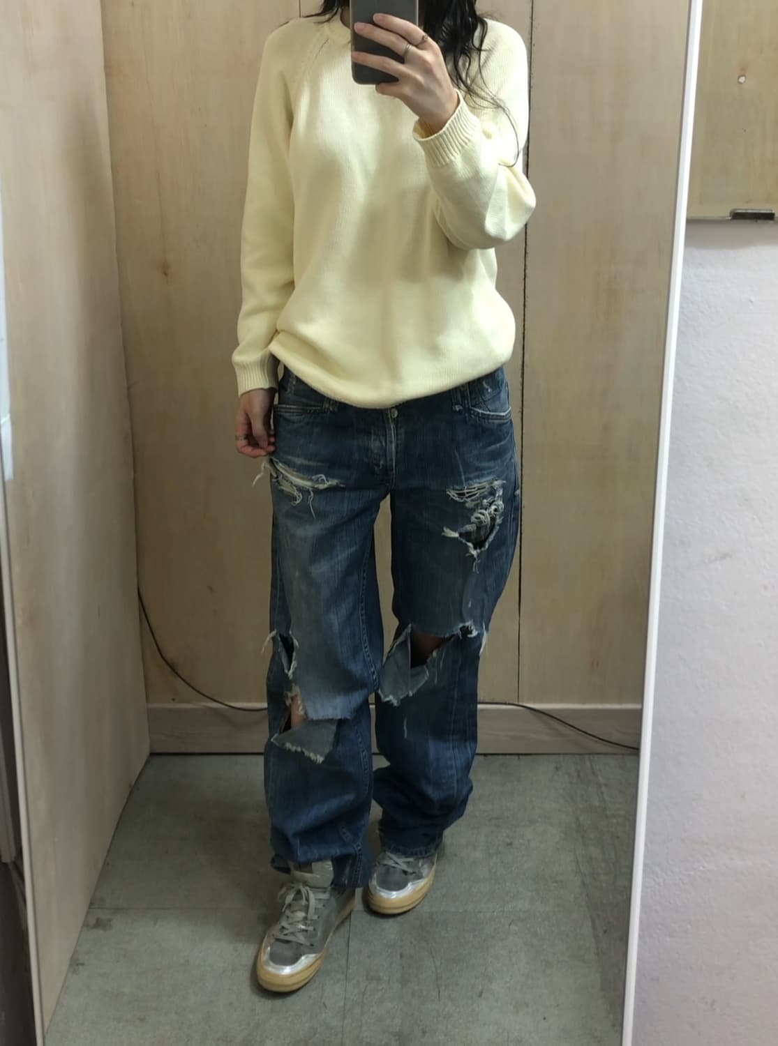 [직수입] 빈티지 데님 트라우저 상품이미지2