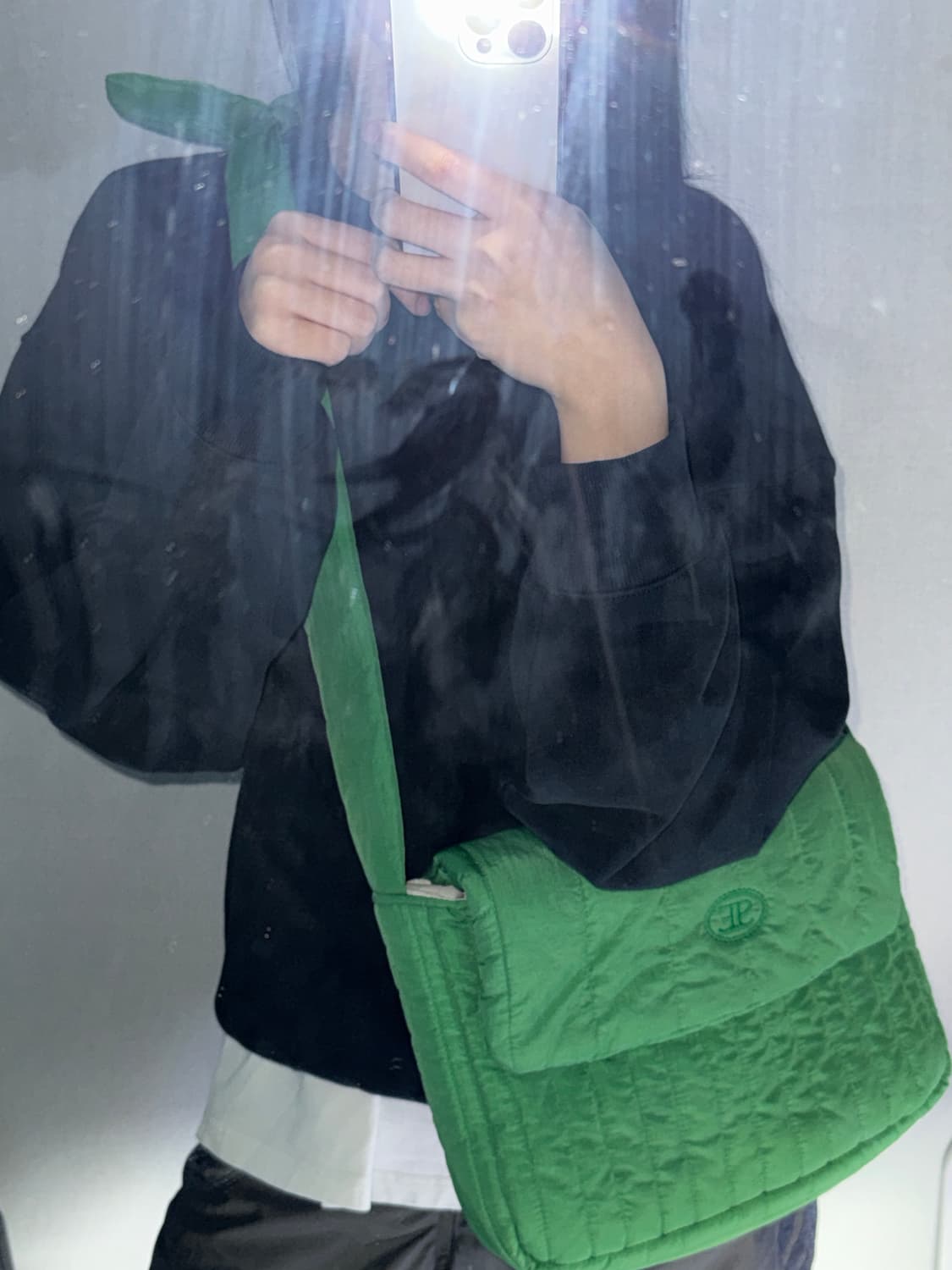 시엔느 sienne 크로스 패딩 백 ( color-green ) 상품이미지1