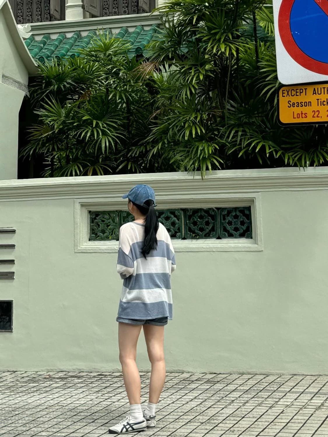 스프라이트 썸머 단가라 소라색 니트 상품이미지5