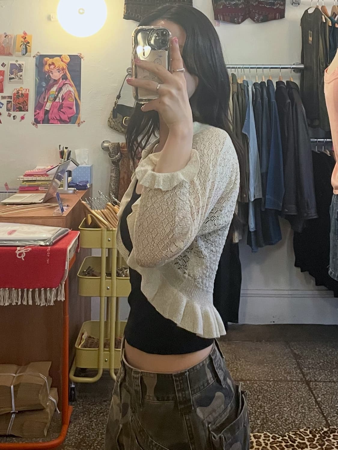아이보리 러플 볼레로 [무배] 상품이미지2
