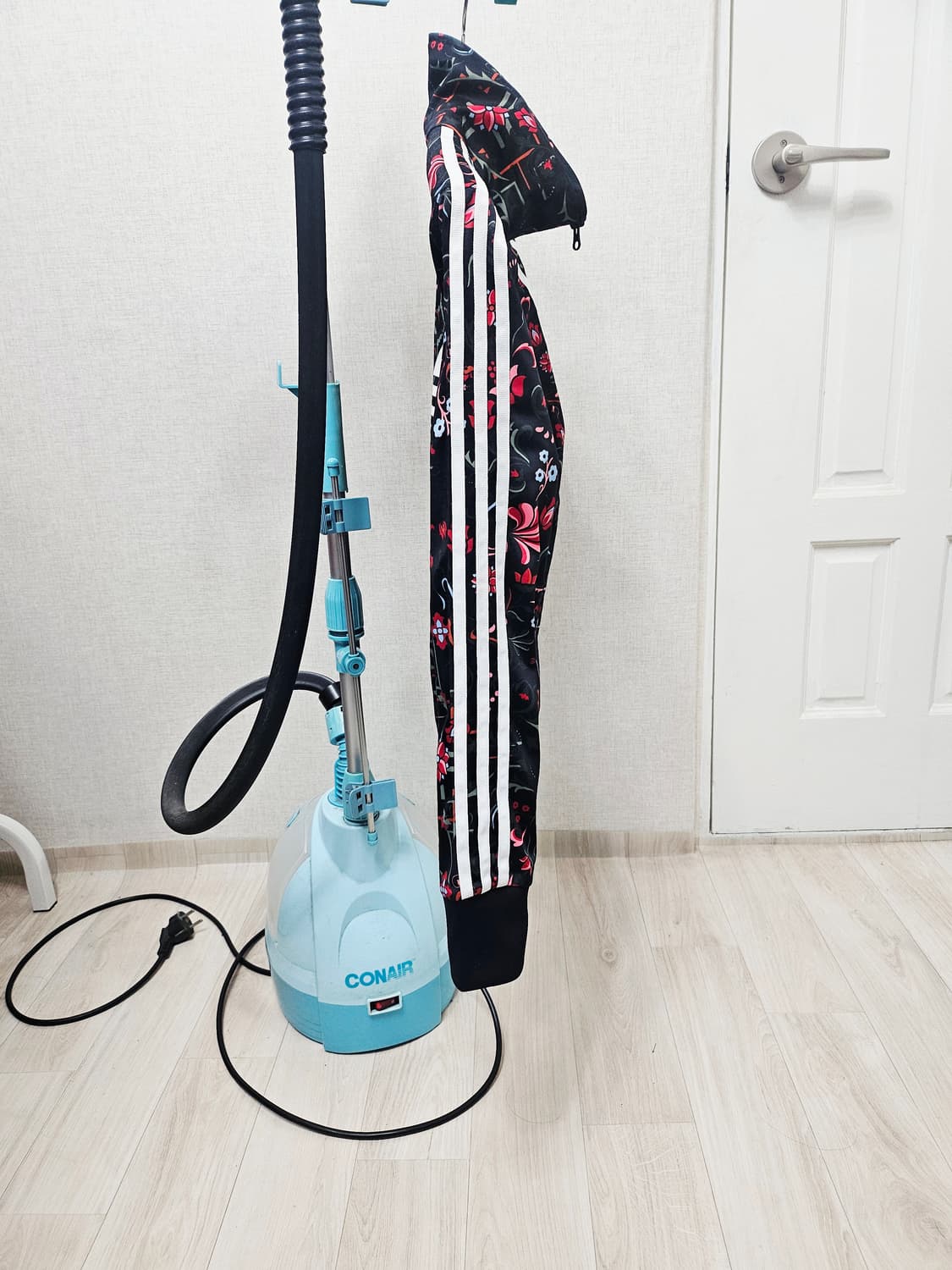 (90~95)M☆초대장급☆아디다스 파이어버드 플라워[검흰]백로고트랙탑져지 상품이미지5