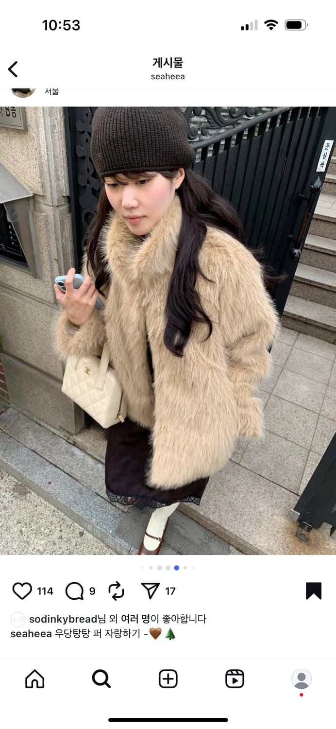 쏘딩키브레드 퍼자켓 상품이미지1