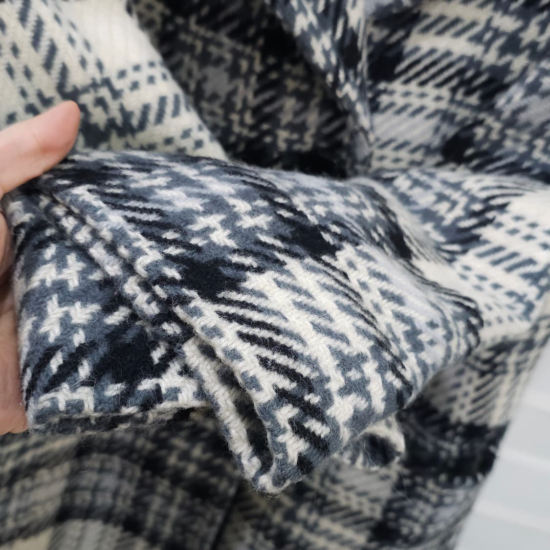 프랑스 빈티지 트위드울 오버핏 더블코트- 우먼프리 상품이미지5