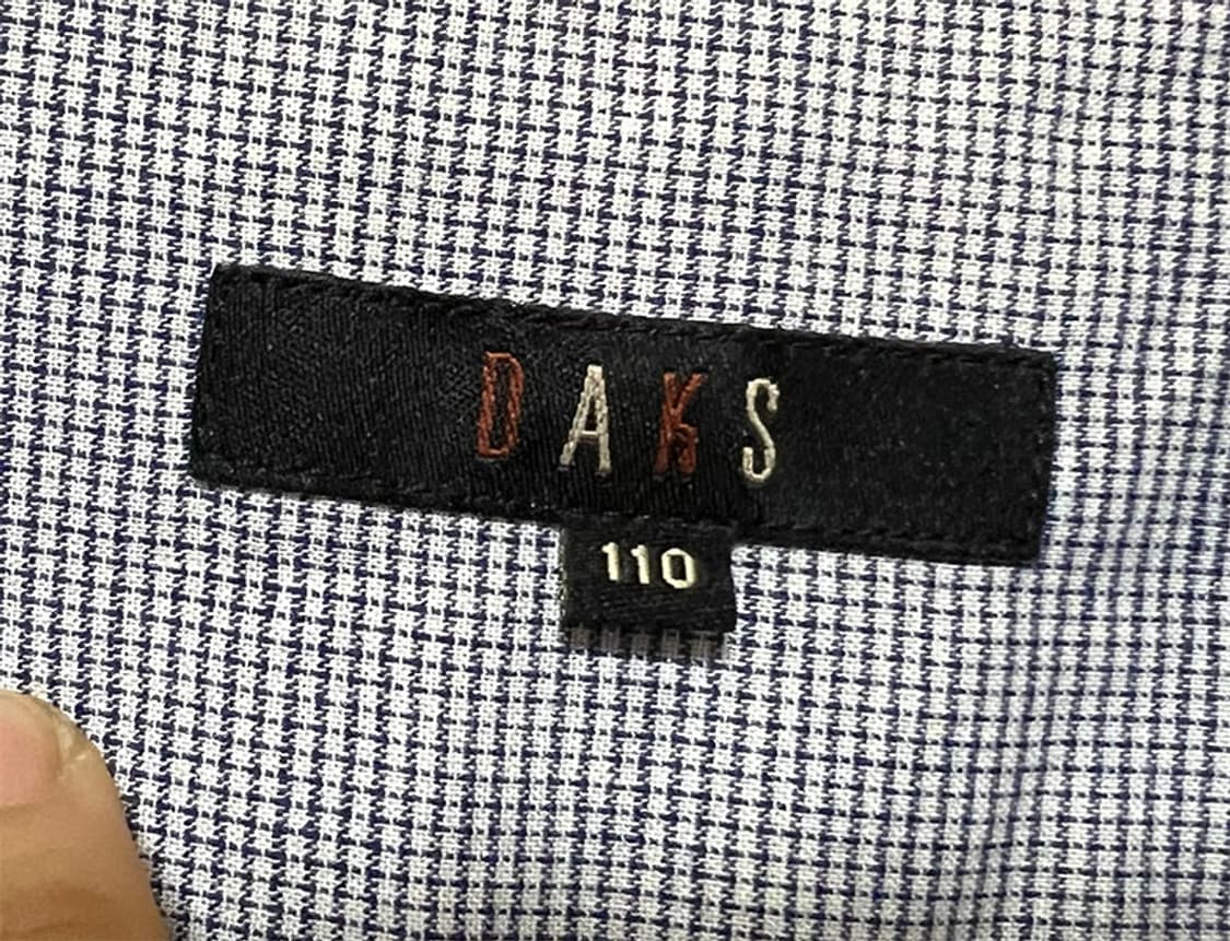 DAKS 닥스 남자 잔체크 셔츠 캐주얼 춘하 면 마 시원한 XL 105 상품이미지3