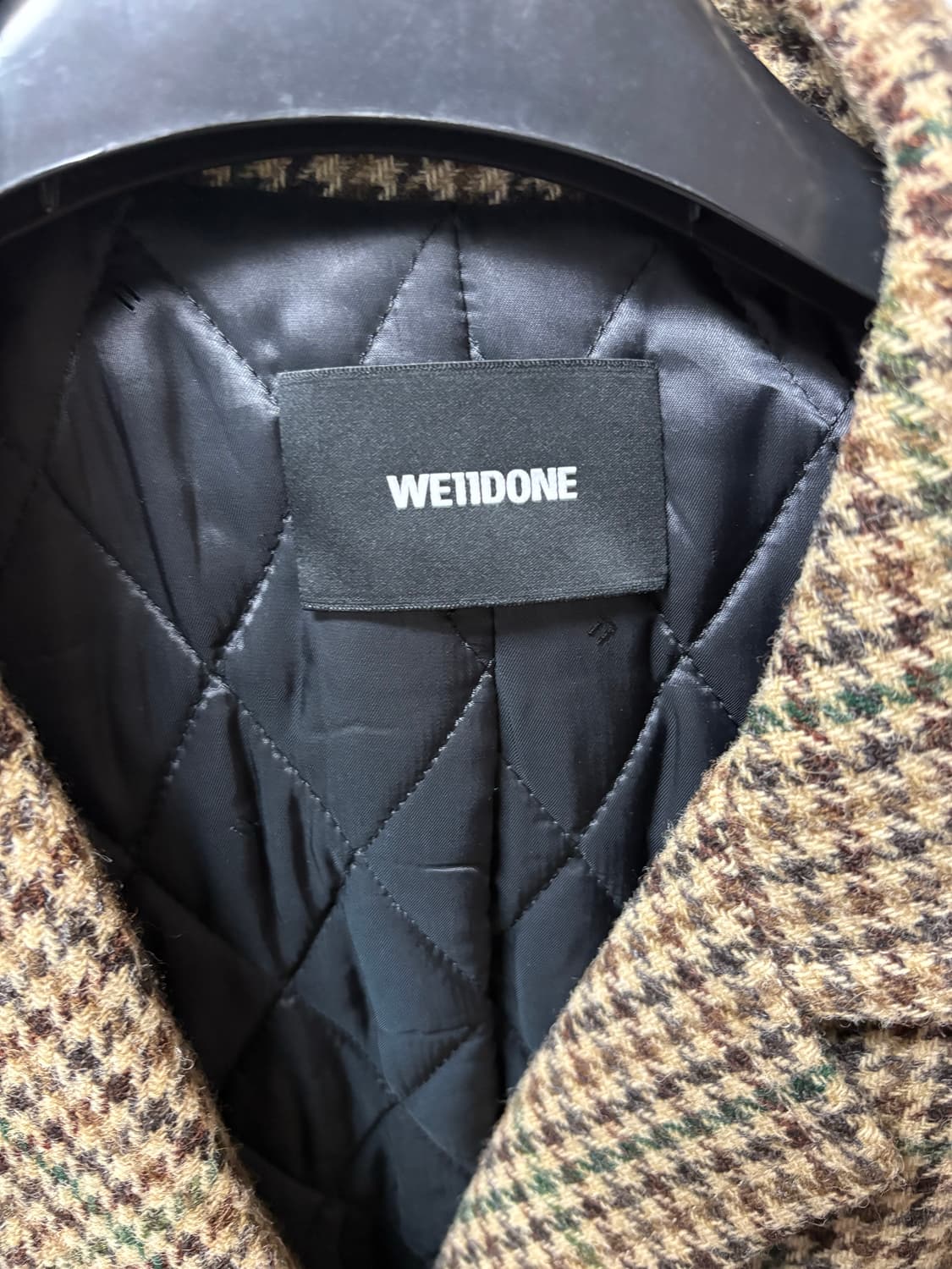 We11done 웰던 박시 체크 블레이져 자켓 / L 상품이미지4