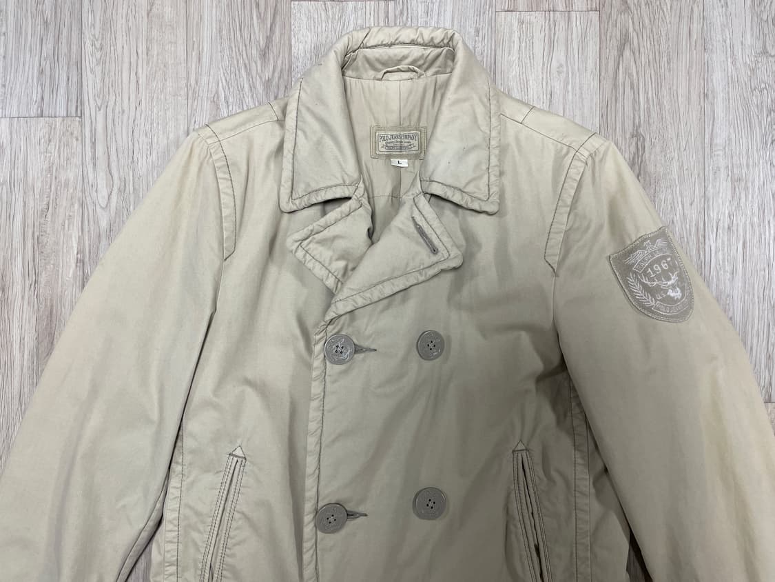 95~100) 폴로 랄프로렌 미해군 누빔 롱 피코트(RRL&LVC) 상품이미지6