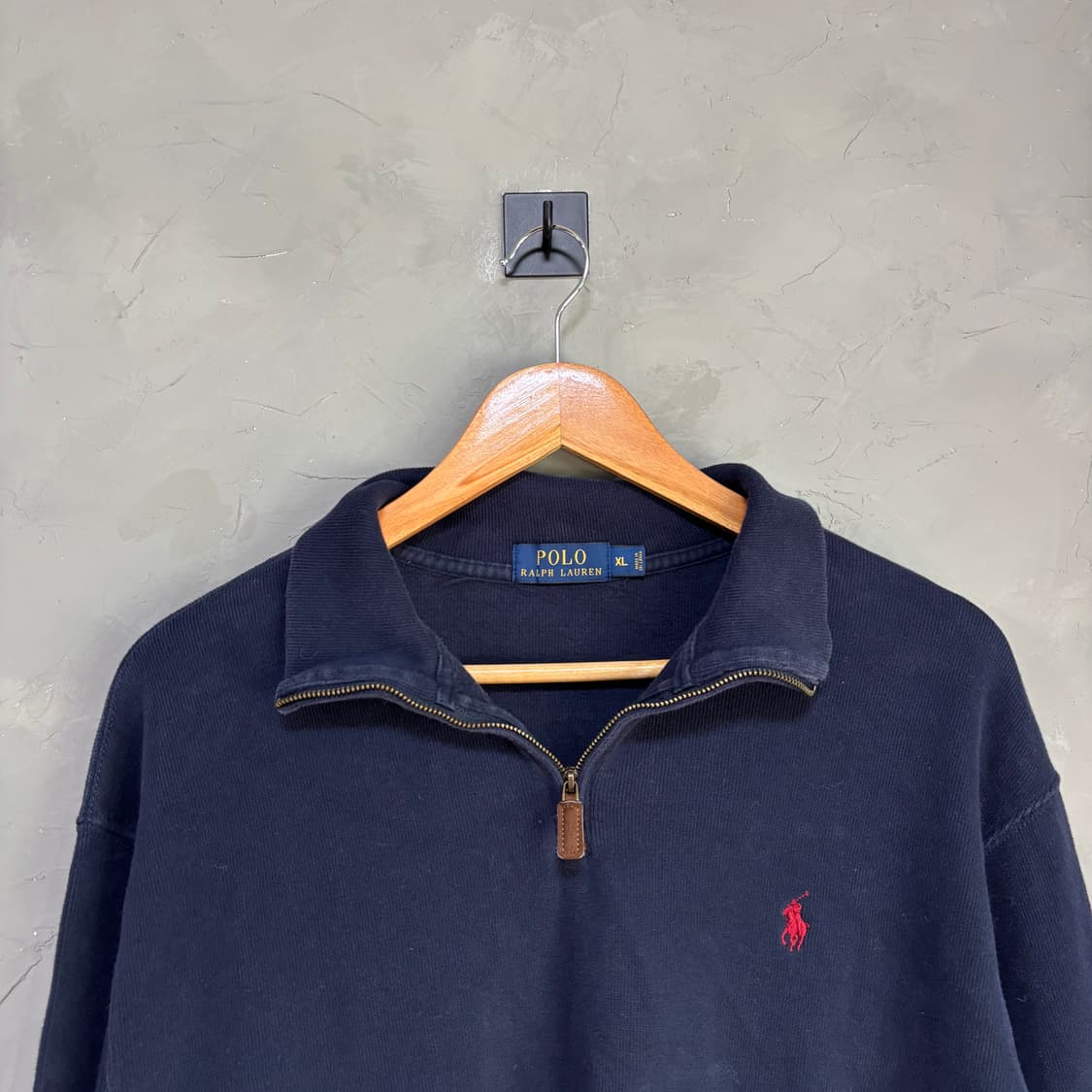 폴로 랄프로렌 반집업 니트 네이비 상품이미지2