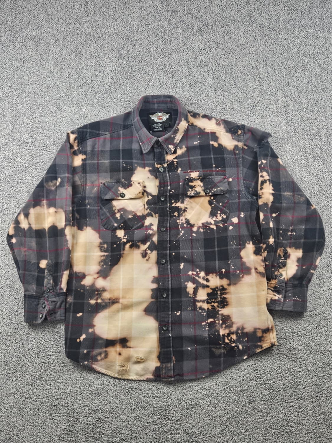할리데이비슨 다잉 워시드 커스텀 플란넬 셔츠 ( L ) / 10585 상품이미지2