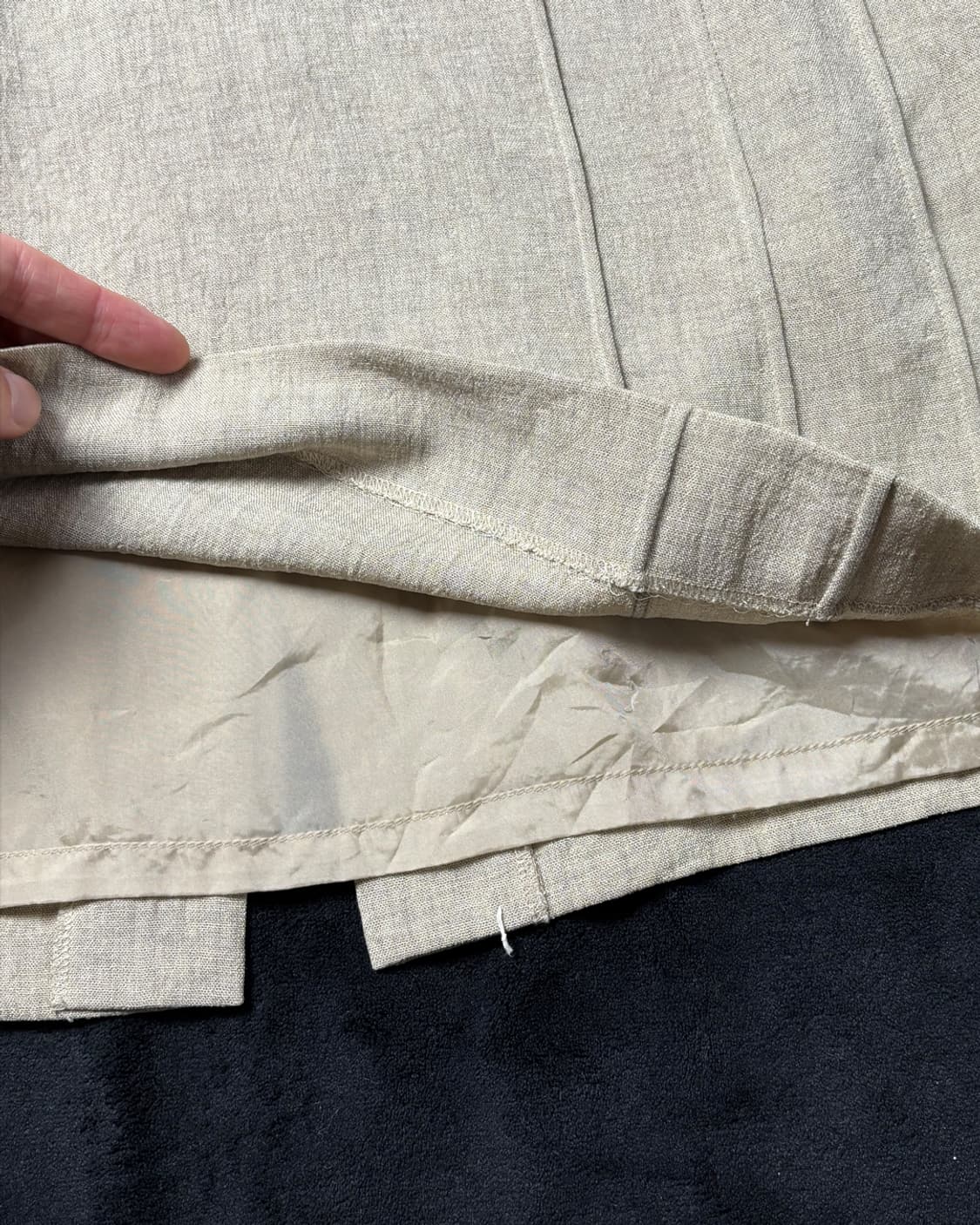 일본빈티지 3라인 롱스커트 상품이미지5