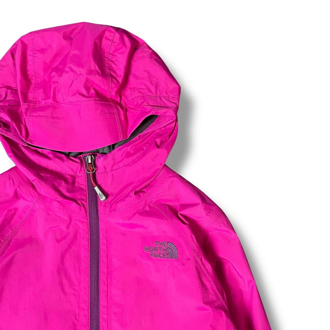 노스페이스 퍼플 로고 마젠타 핑크 바람막이 S 상품이미지3