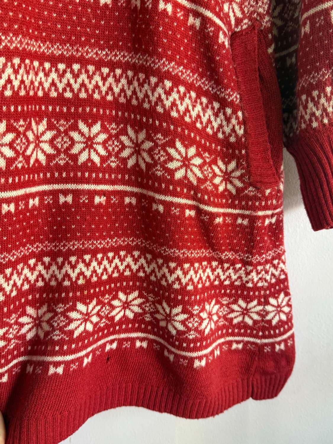 노르딕패턴 후드 니트 원피스 상품이미지10