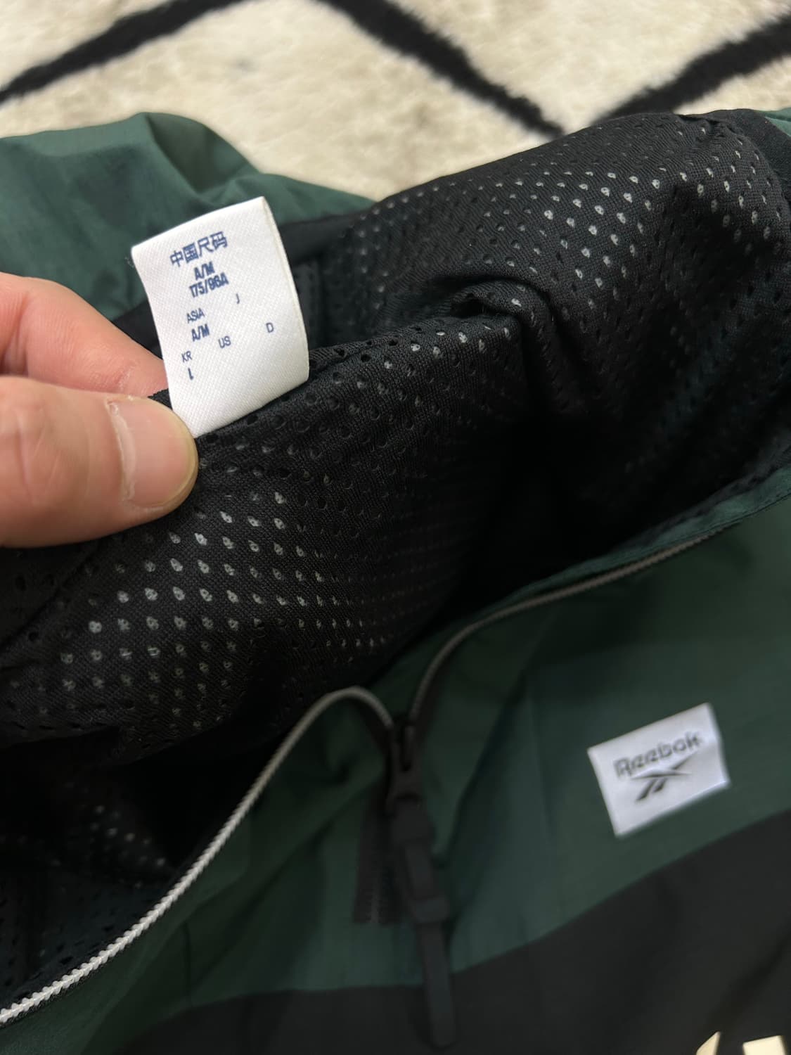 [L]리복 클래식 빅로고 후드 아노락/그린 상품이미지4