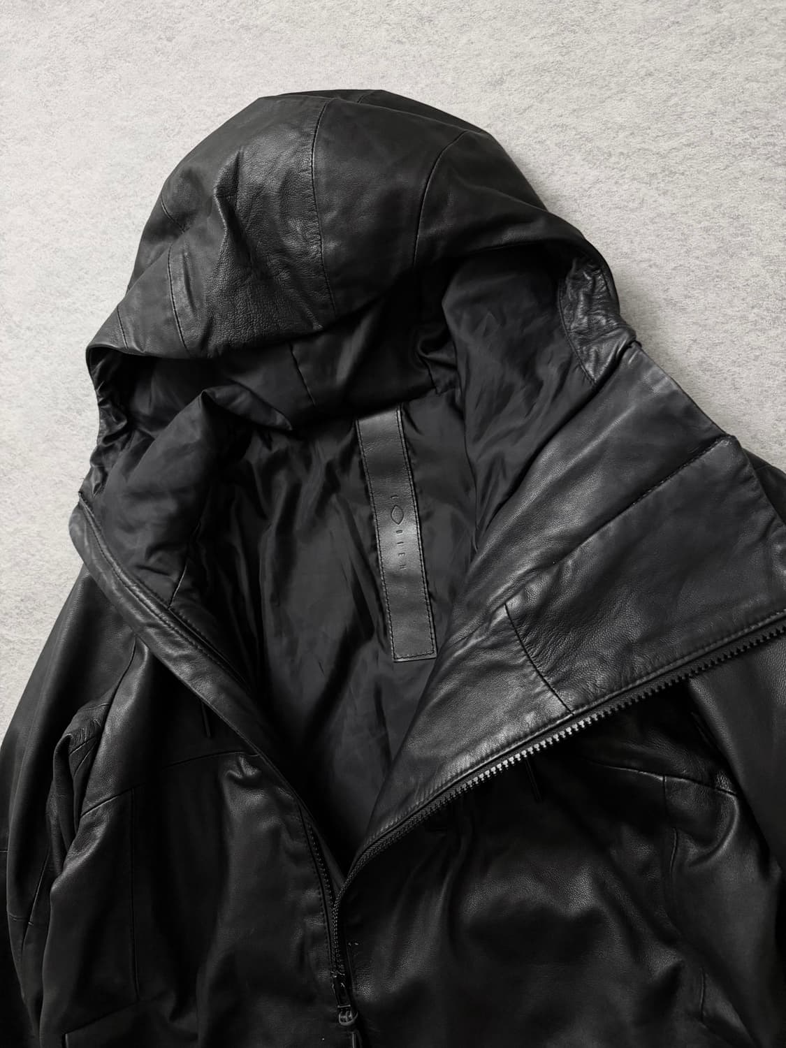 C Diem 하이넥 사선 램스킨 자켓 상품이미지5