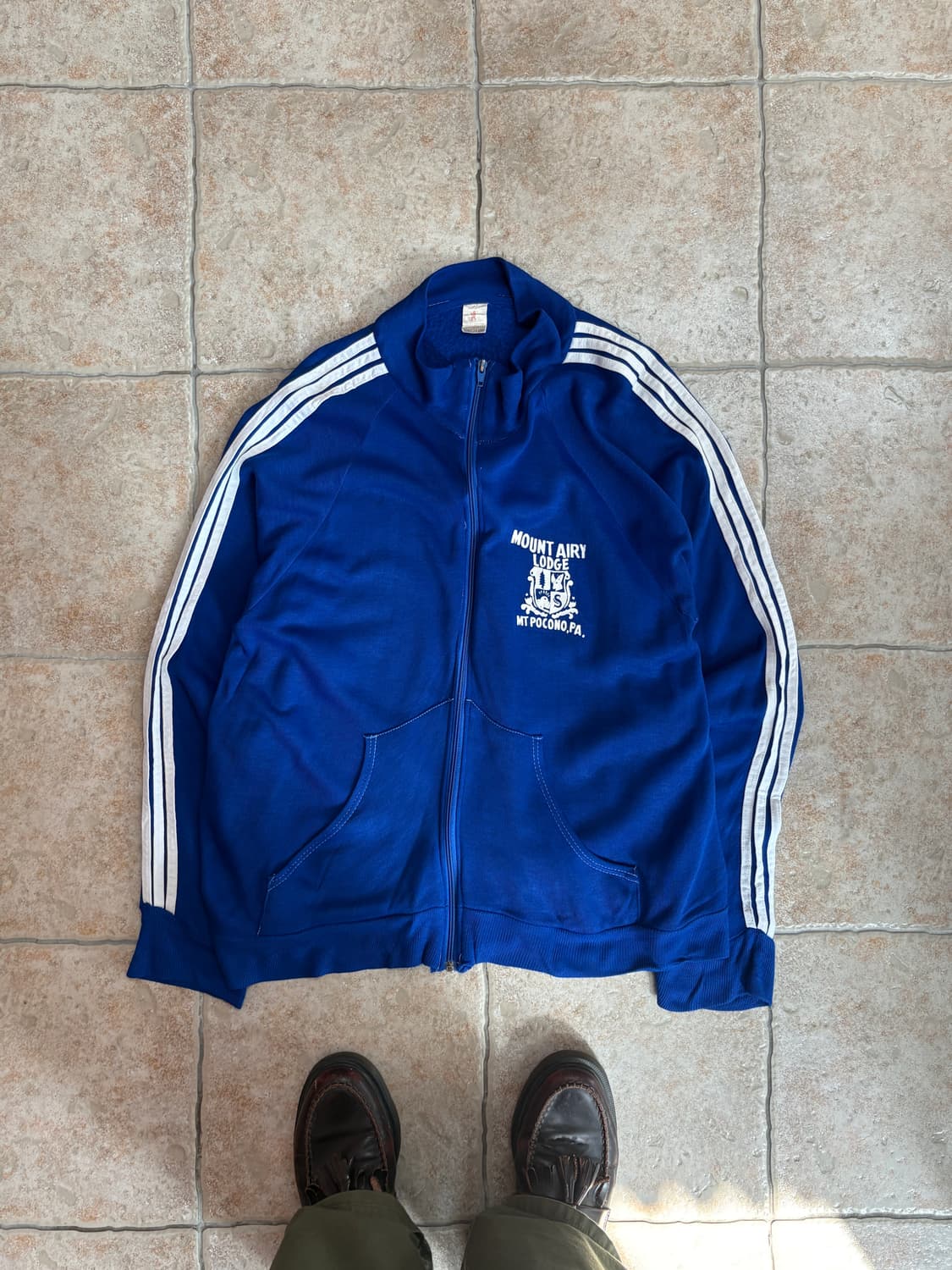 [L] USA vintage blue line zip-up 상품이미지1