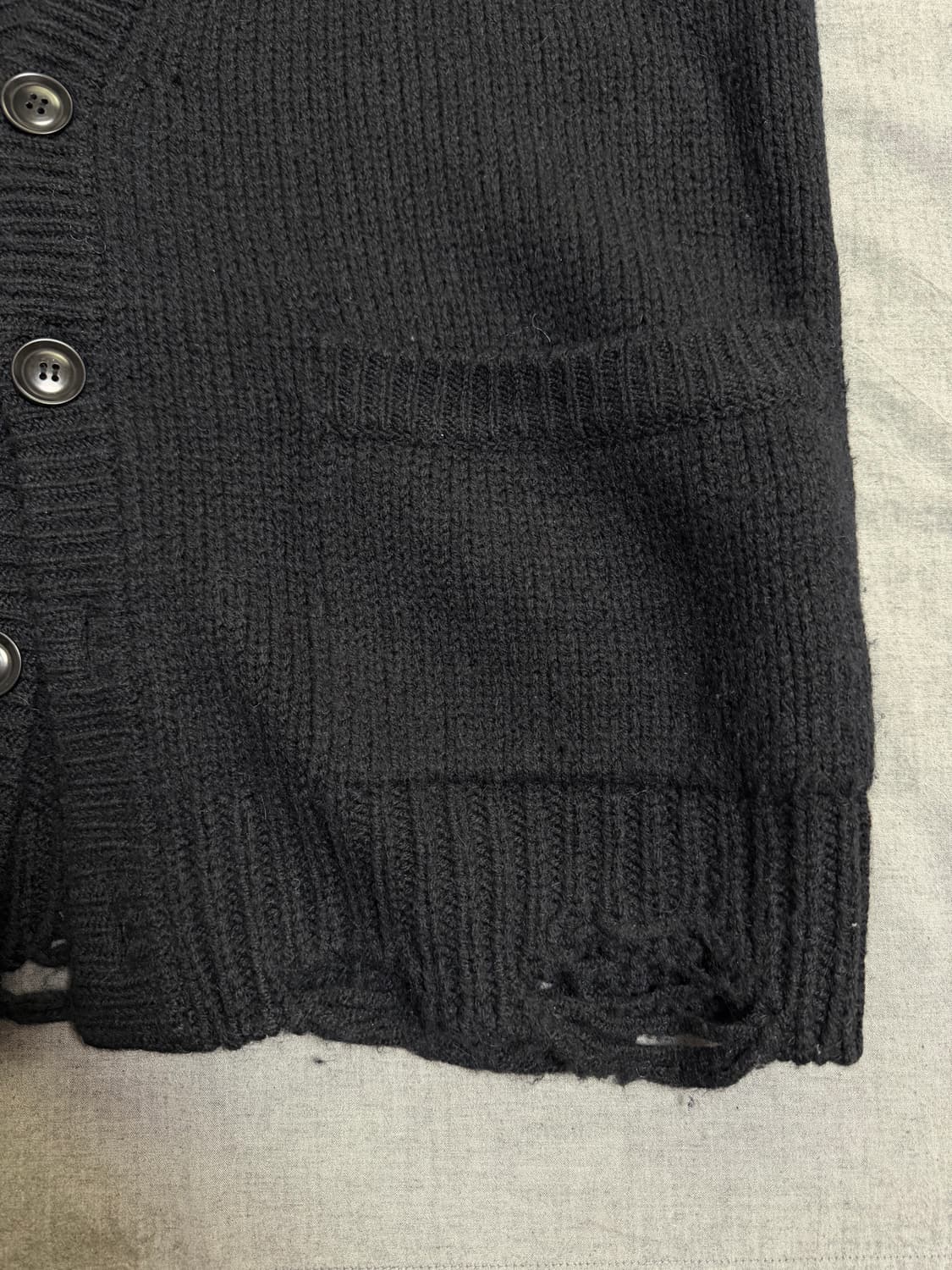 [M] the letters 웨스턴 가디건 블랙 상품이미지4