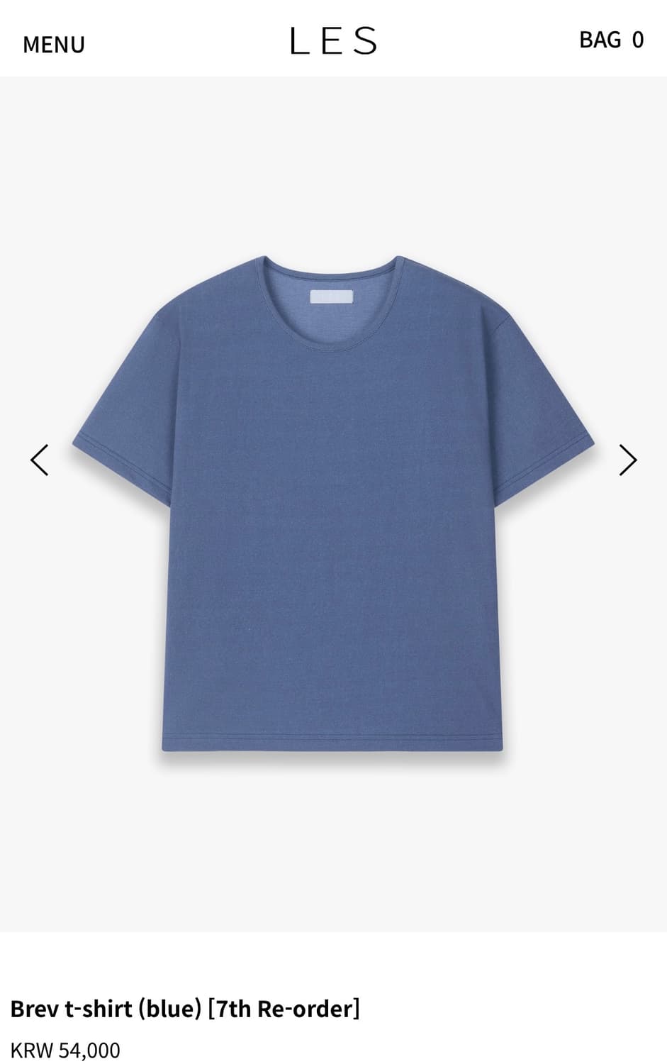 (구해요)Brev t-shirt (blue)1사이즈 상품이미지1