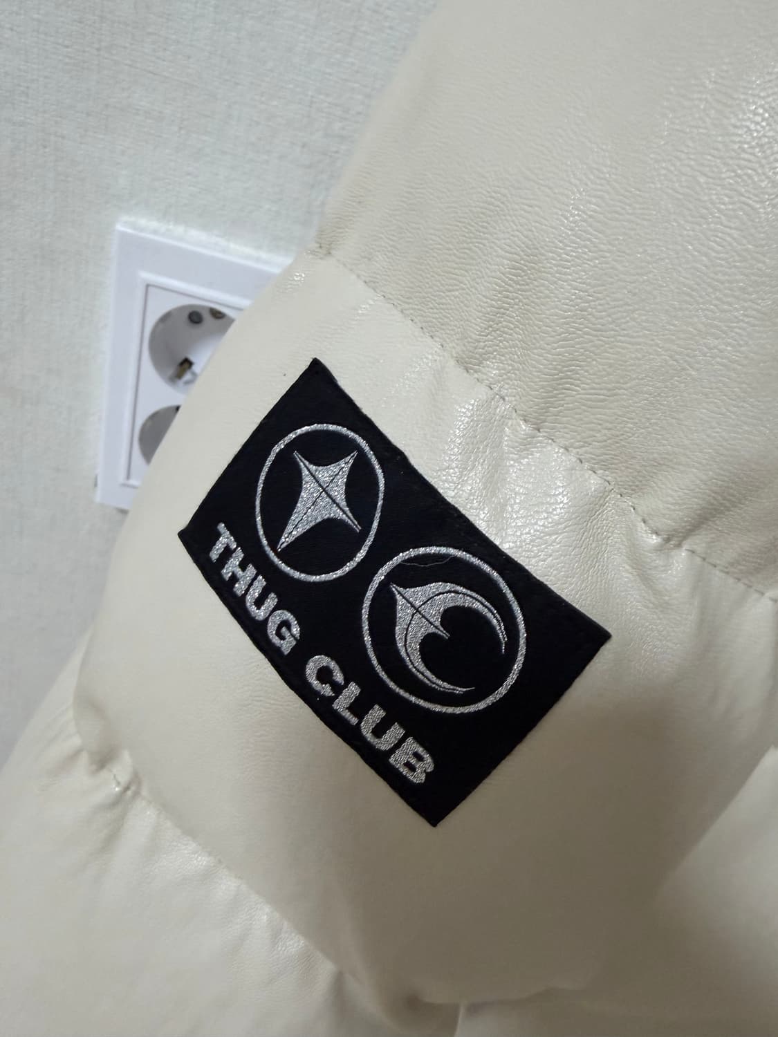 떠그클럽 레더 패딩 M 상품이미지4