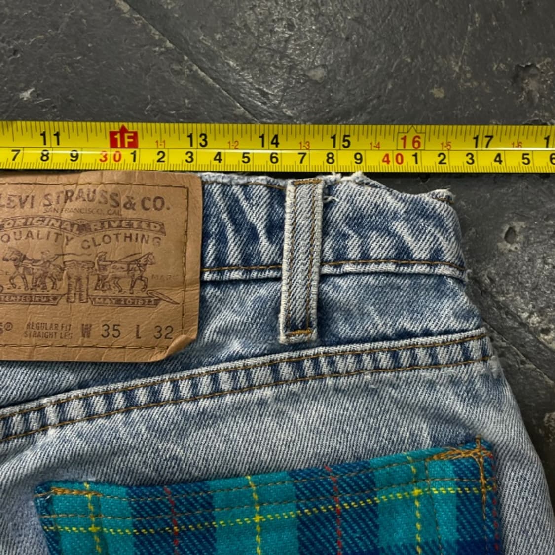 35 리바이스 505 리메이크 그런지 데님팬츠  상품이미지8