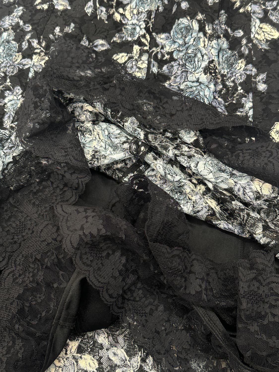 🖤양산형 지뢰계 고딕풍 레이스 스커트🖤 롱스커트 공겜여주 고스로리 상품이미지7