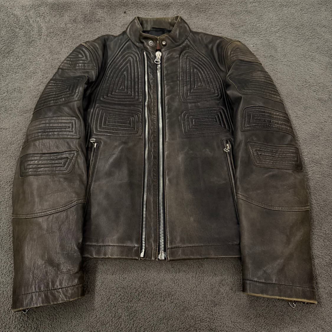 [정품] 휴고보스 엠보 모터사이클 양가죽 레더 자켓 상품이미지3