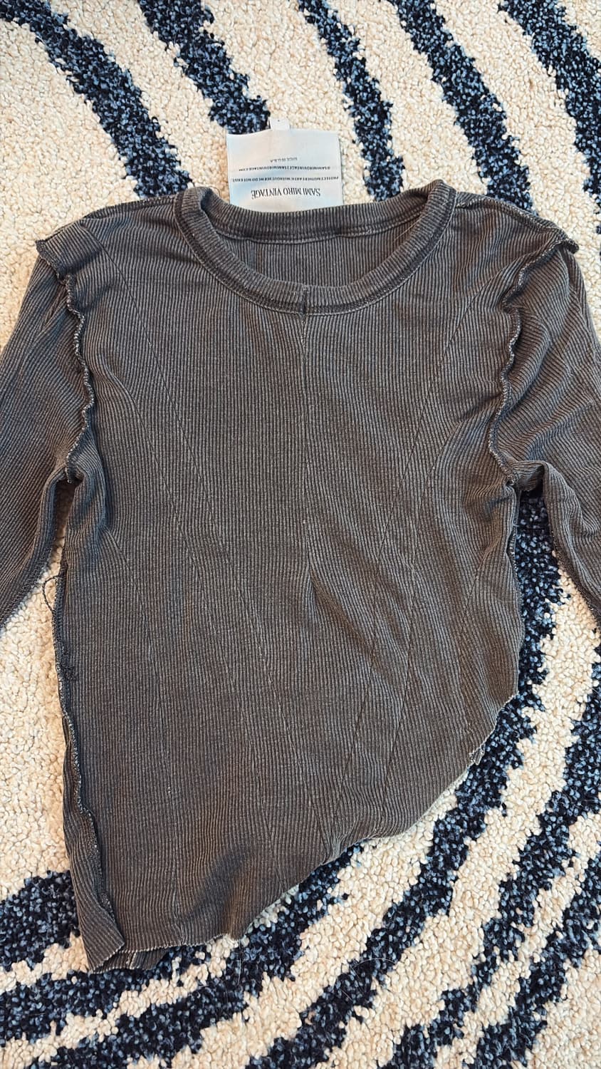 Sami Miro Vintage Women's 롱슬리브 티셔츠 상품이미지3