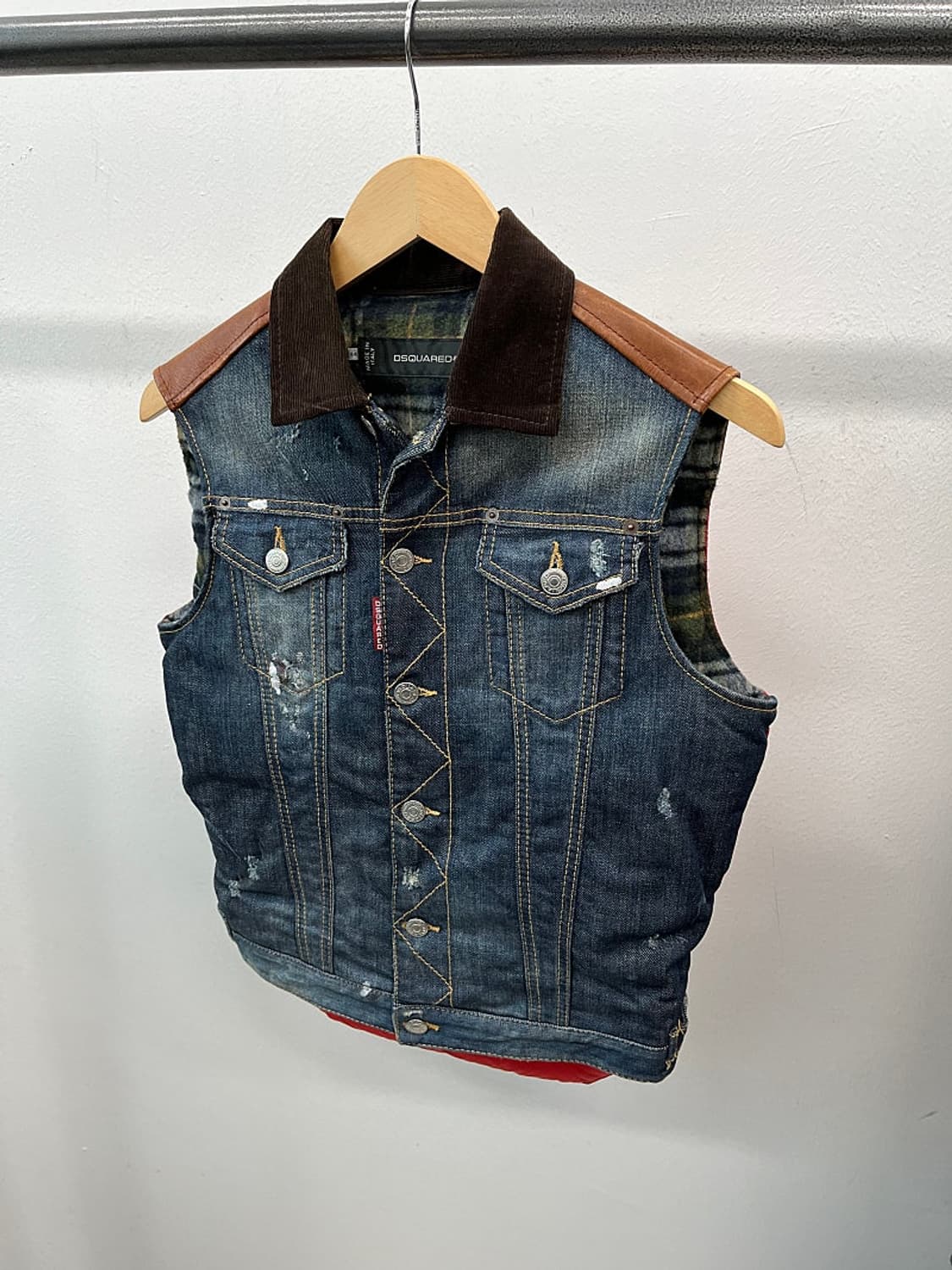 여) 디스퀘어드 데님 다운 베스트  상품이미지1