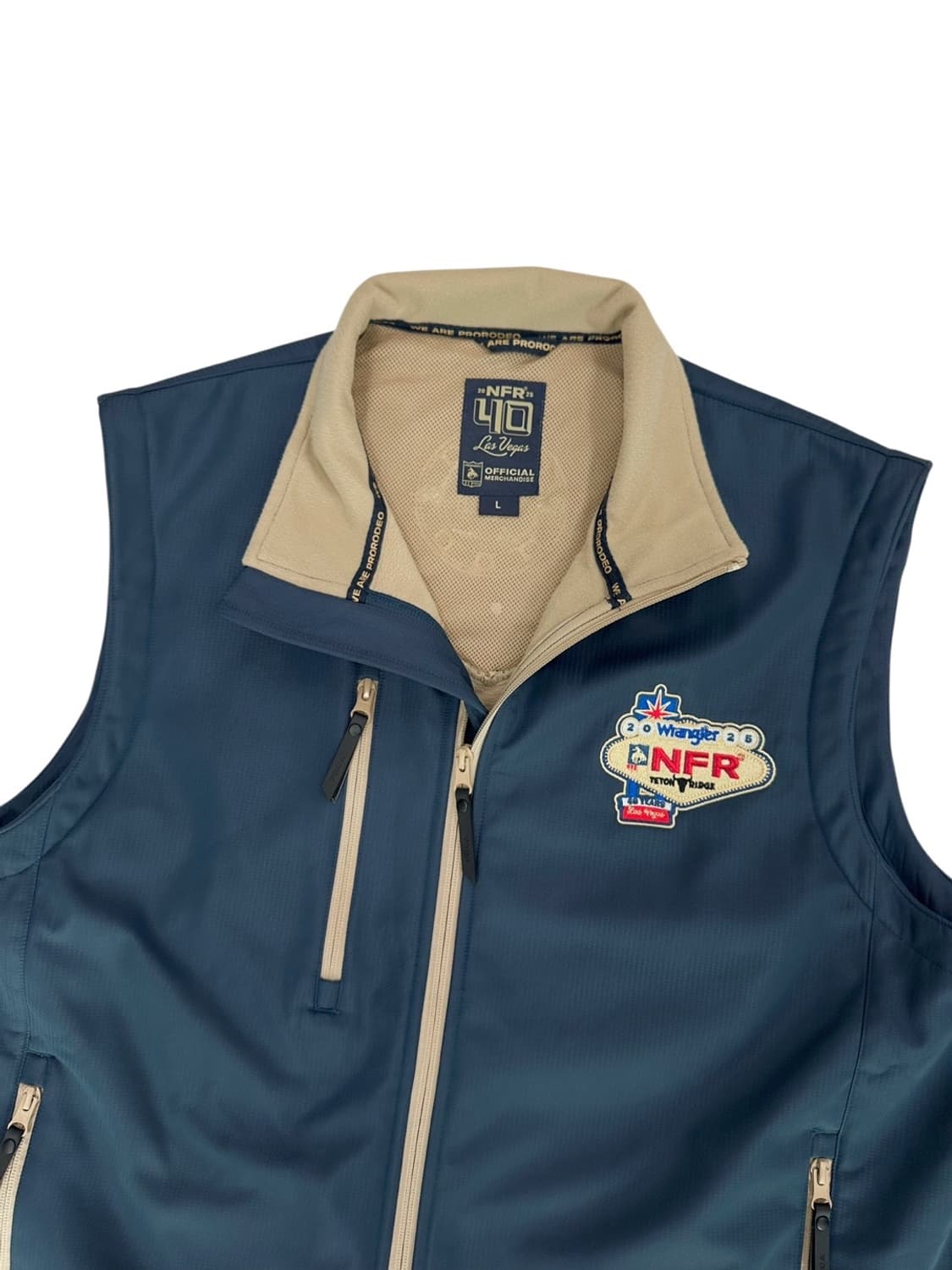 랭글러 NFR 후리스 플리스 베스트 블루그린 (L) 상품이미지3