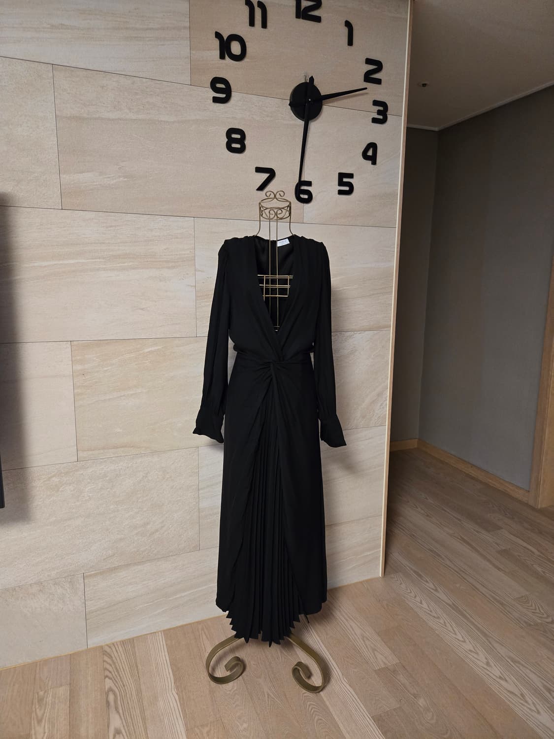 [38] Sandro 산드로 플리츠 롱 원피스 상품이미지1