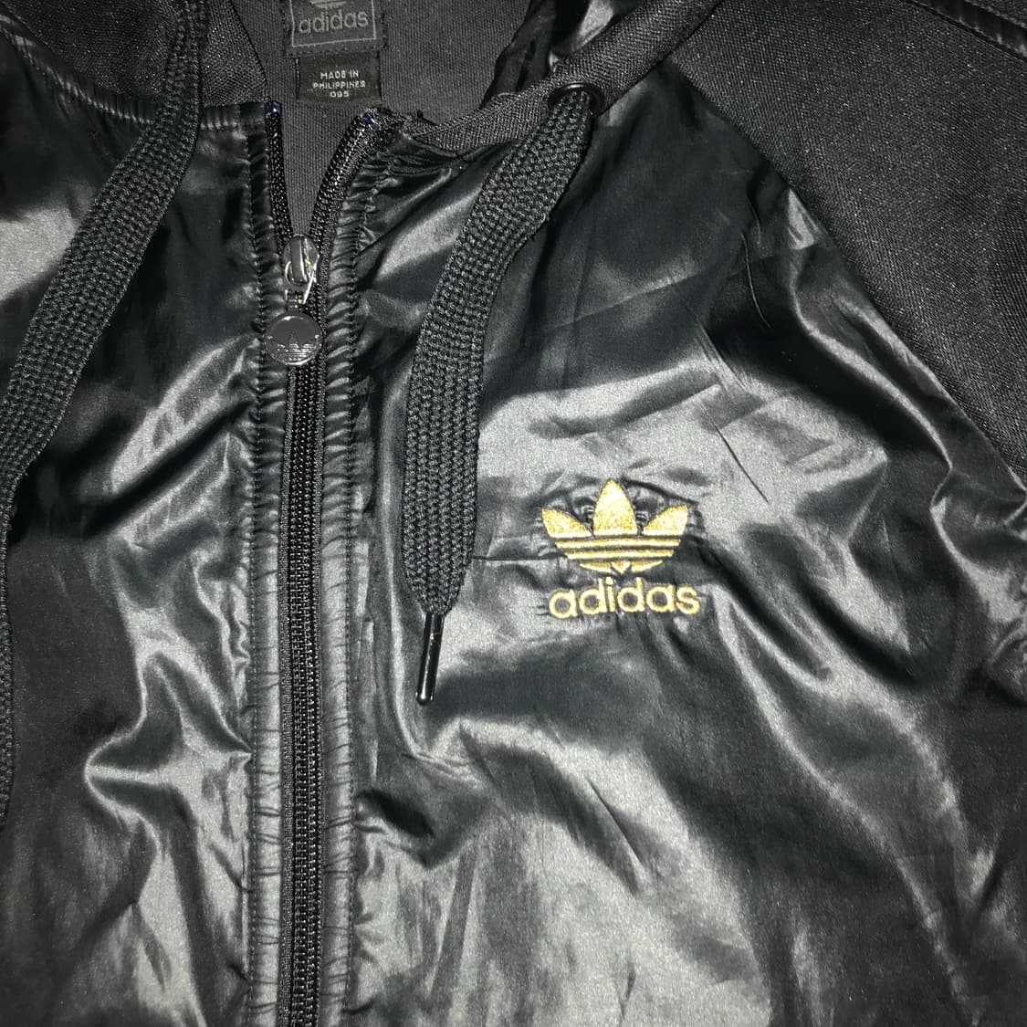 Adidas 아디다스 고스펑크 유광 금장 후드집업 상품이미지4