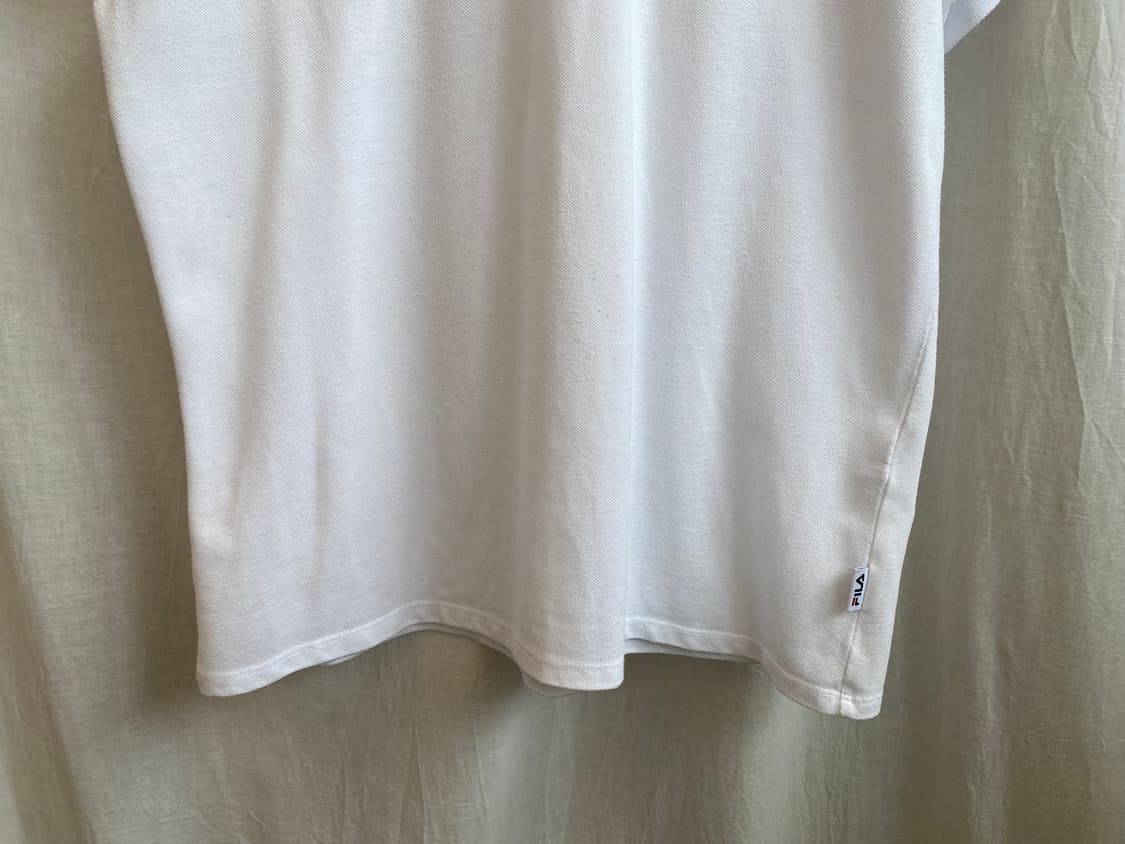 FILA 화이트 피케셔츠(L) 상품이미지6