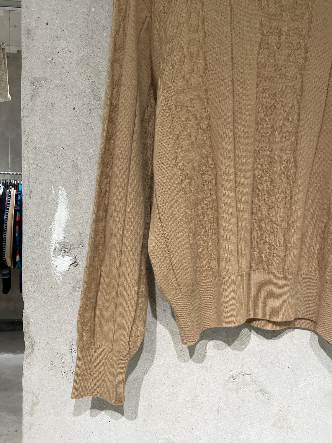 크리스찬 디올 스포츠 베이지 로고 크루넥 울 니트 상품이미지4