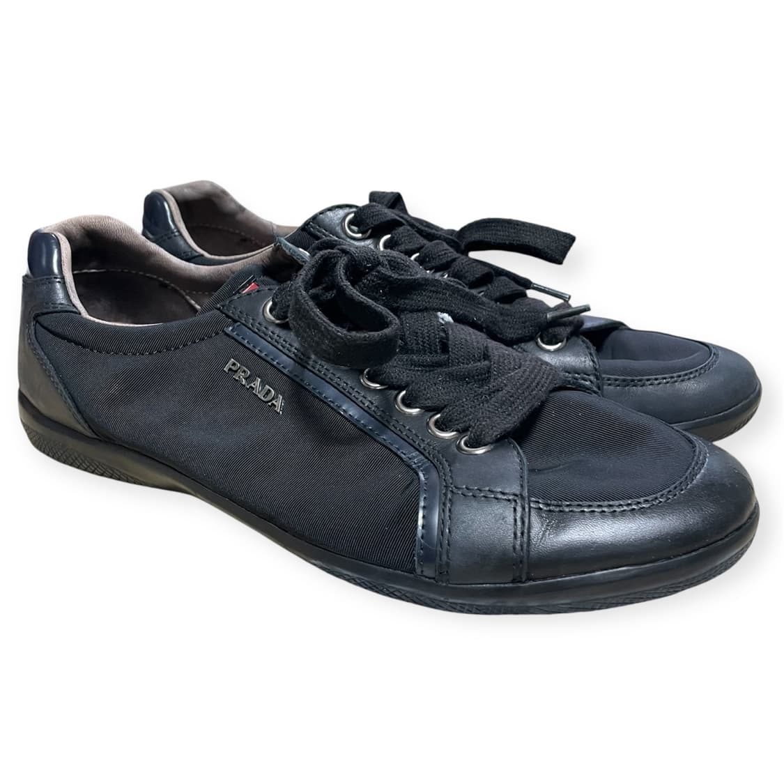 265) 프라다 스포츠 레더 로고 스니커즈 트레이너 상품이미지2