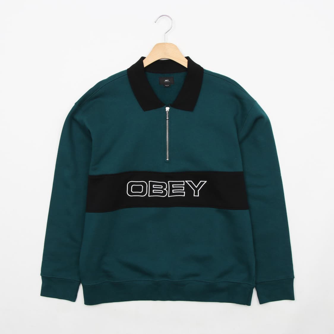오베이 19fw 반집업 카라 맨투맨 상품이미지1