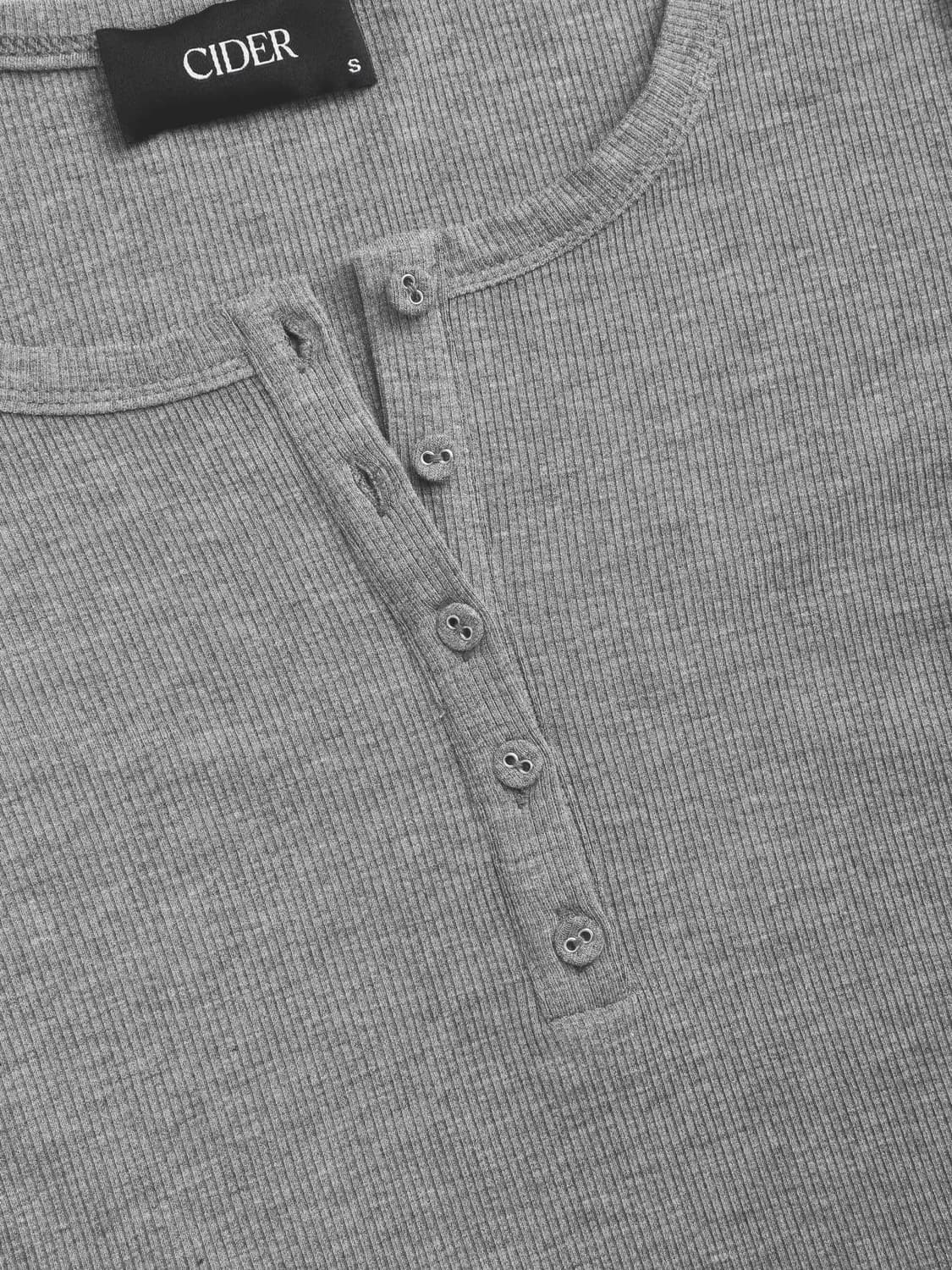 베이직 브이 롱 슬리브 티 상품이미지2