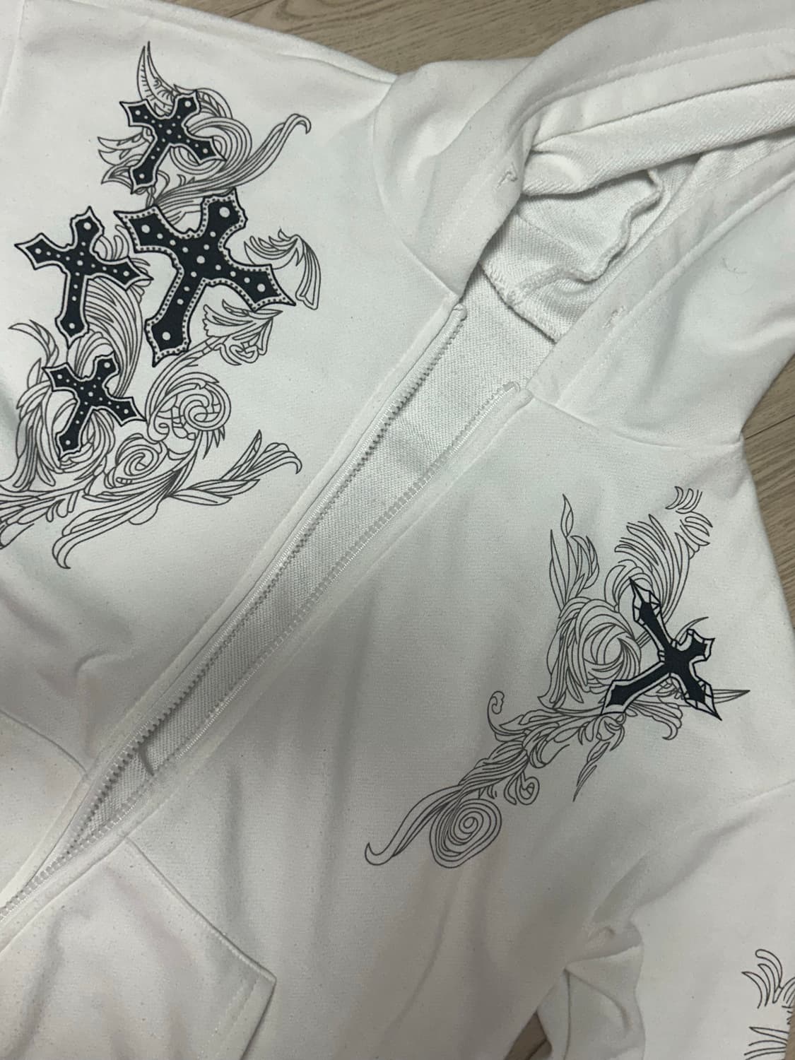 오리엔탈 빈티지 락시크 펑크 후드집업 상품이미지1