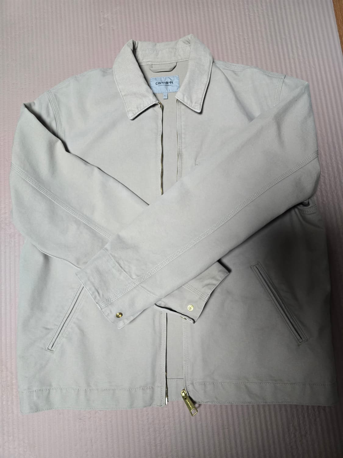 칼하트 디트로이트 자켓 더스키 베이지 L 상품이미지3