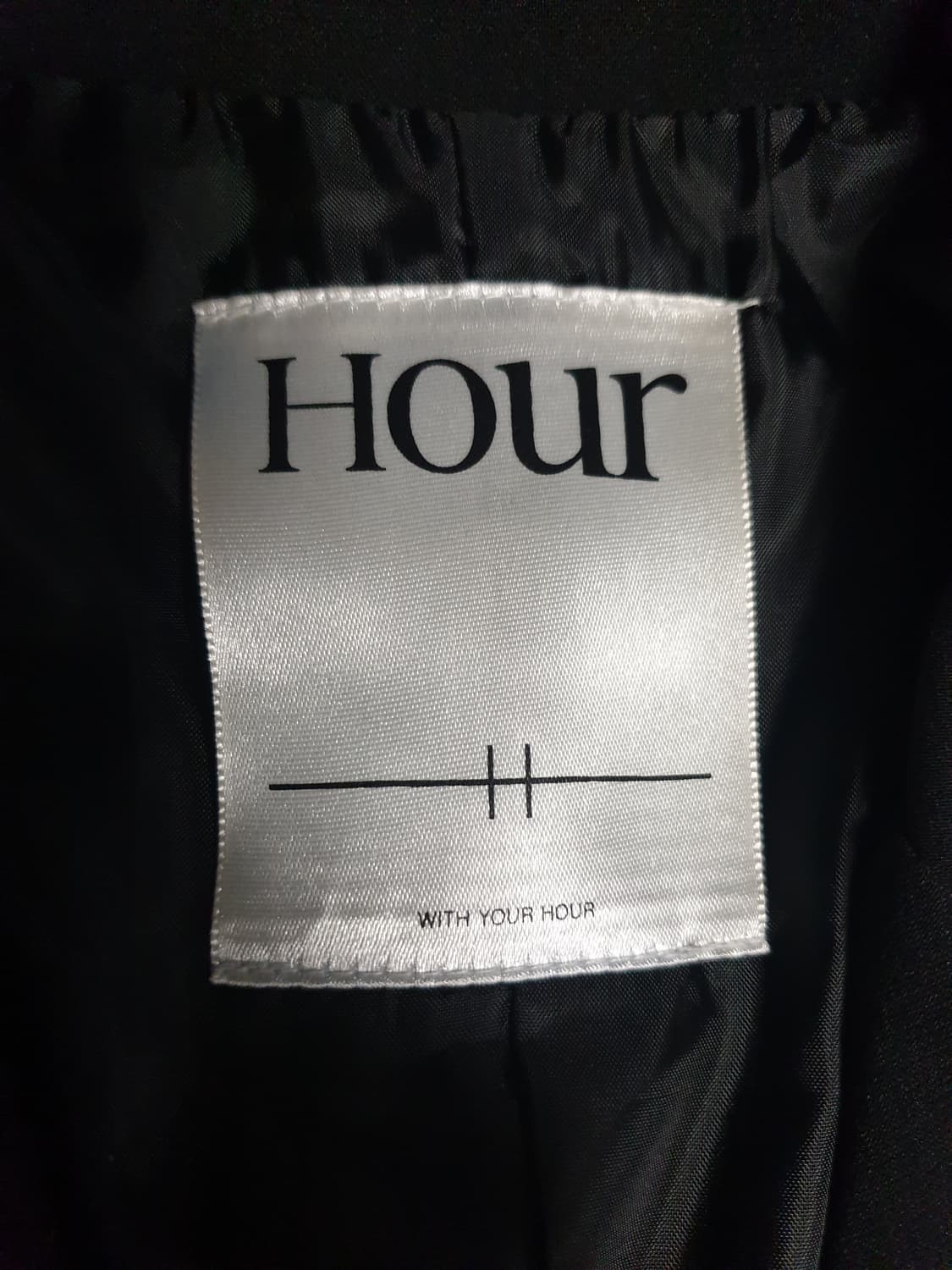 HOUR 베이직 리얼버튼 폴리 블레이저 블랙 (F) 상품이미지4