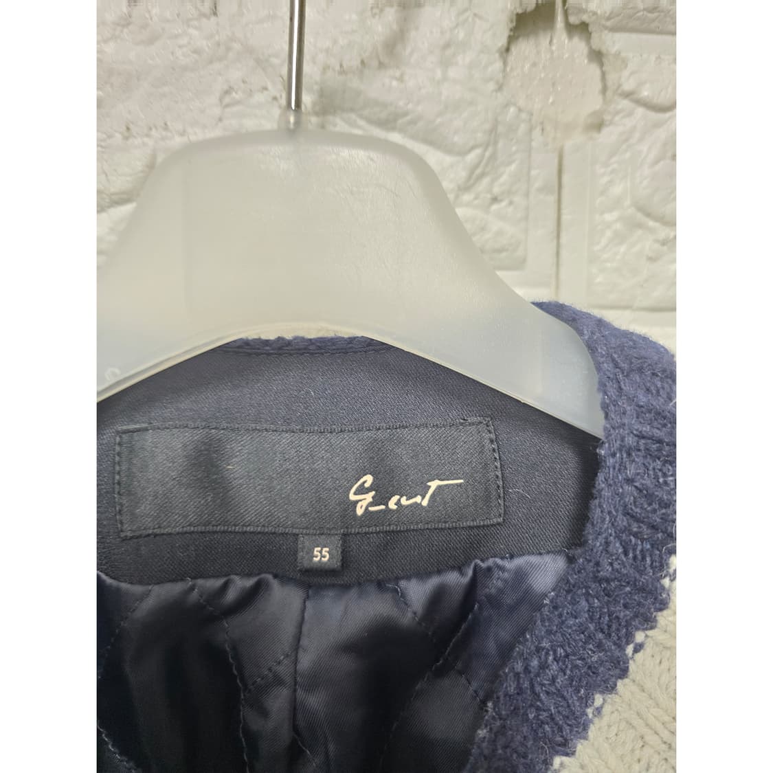 지컷 체크 트위드 집업 자켓 M 상품이미지2