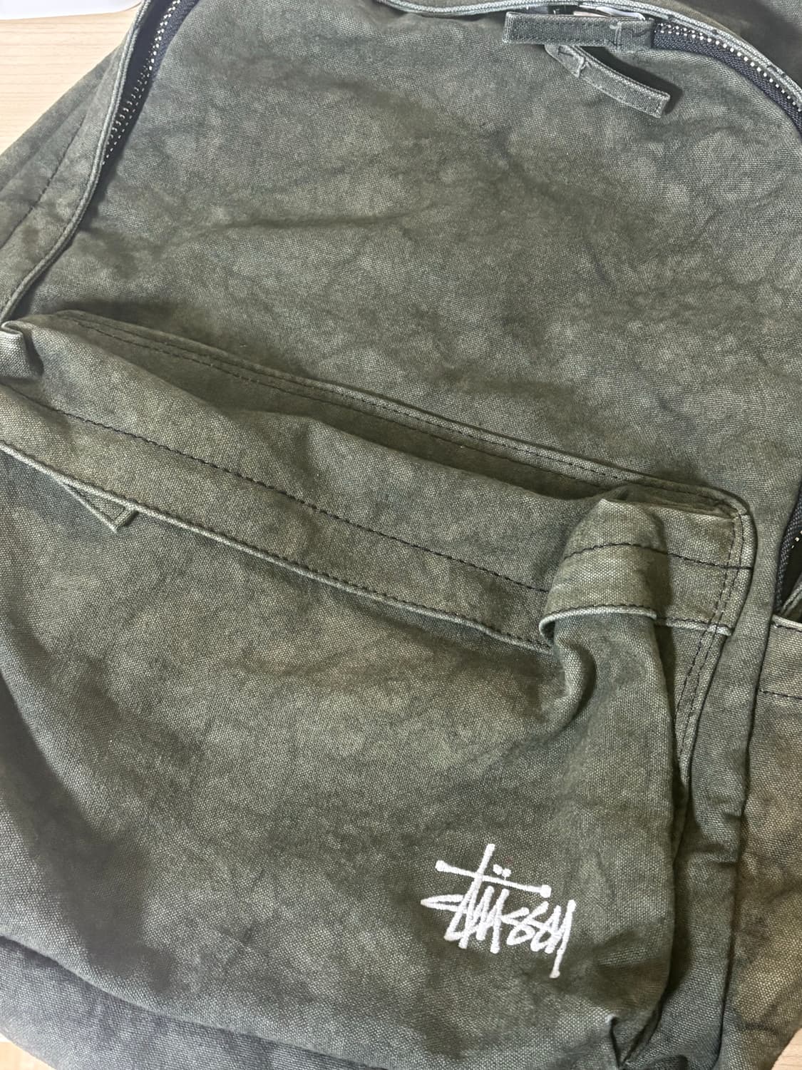 스투시 캔버스 백팩 워시드 블랙  상품이미지1