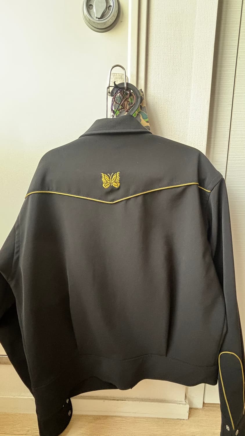 니들스 파이핑 카우보이 자켓 더블 클로스 블랙 상품이미지3