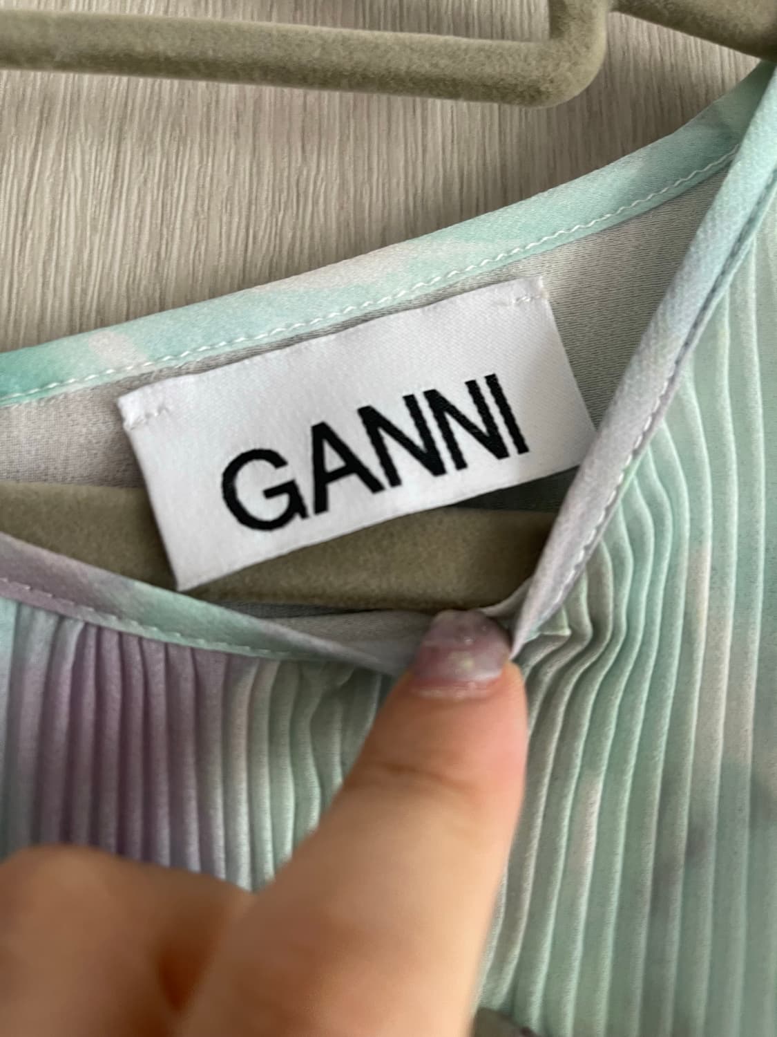 Ganni 가니 플리츠 블라우스 L 상품이미지2