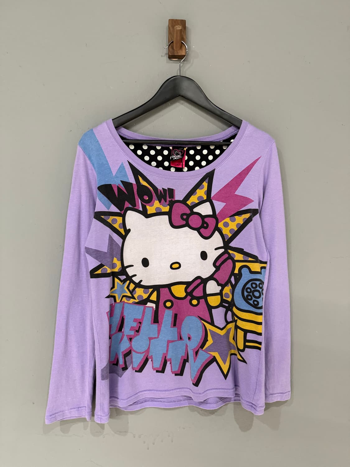 Hello kitty kitsch printing long sleeve 상품이미지4