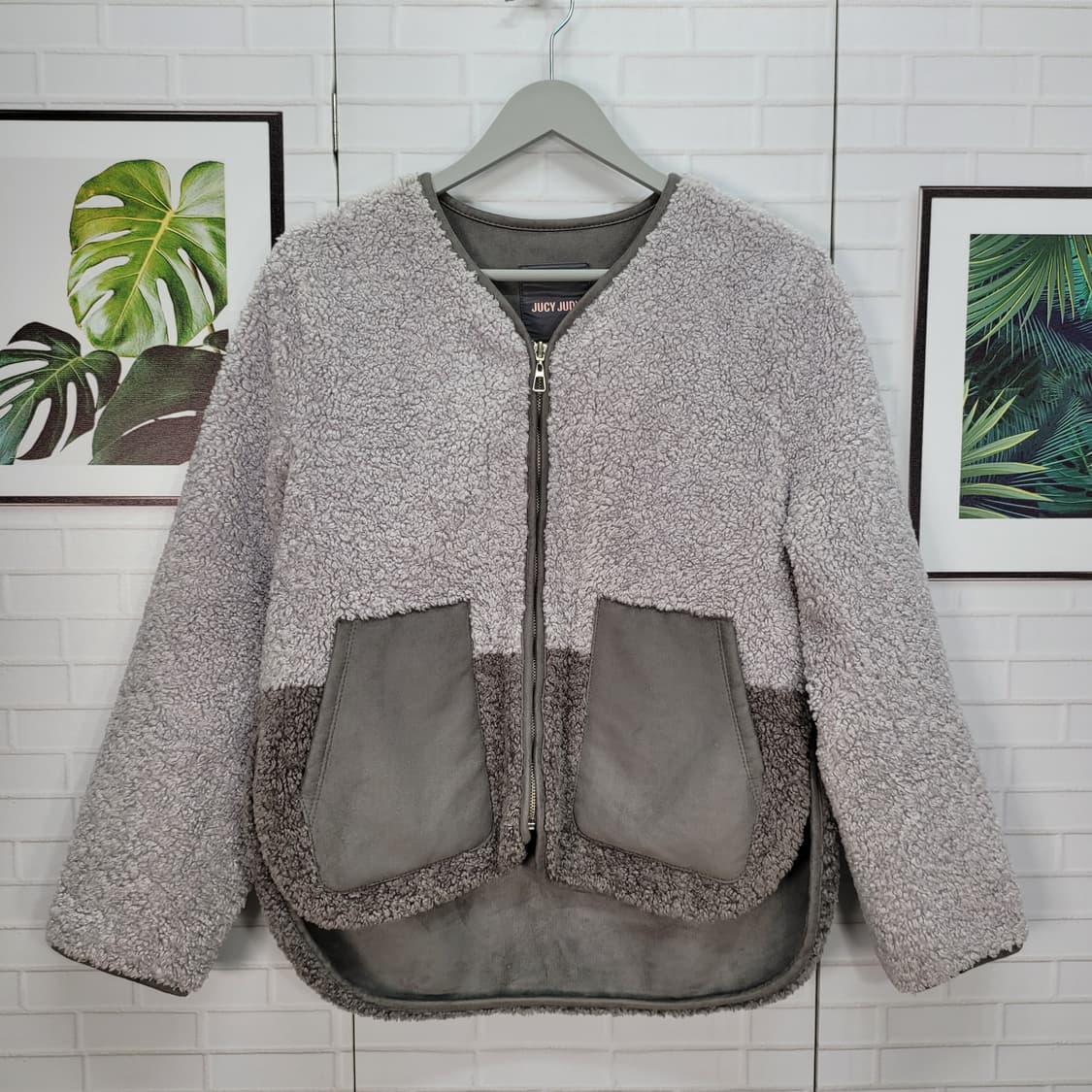 JUCY JUDY 쥬시쥬디 뽀글이 집업 자켓 55 사이즈 상품이미지1