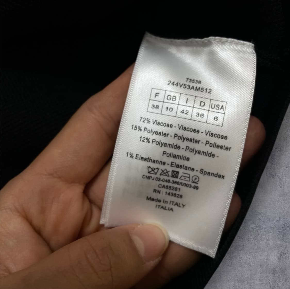 디올 Christian dior 블랙 크롭 니트 자켓 38 상품이미지4