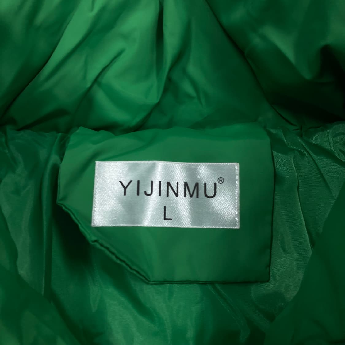 VTG 그린 컬러 패턴 푸퍼 패딩 상품이미지3