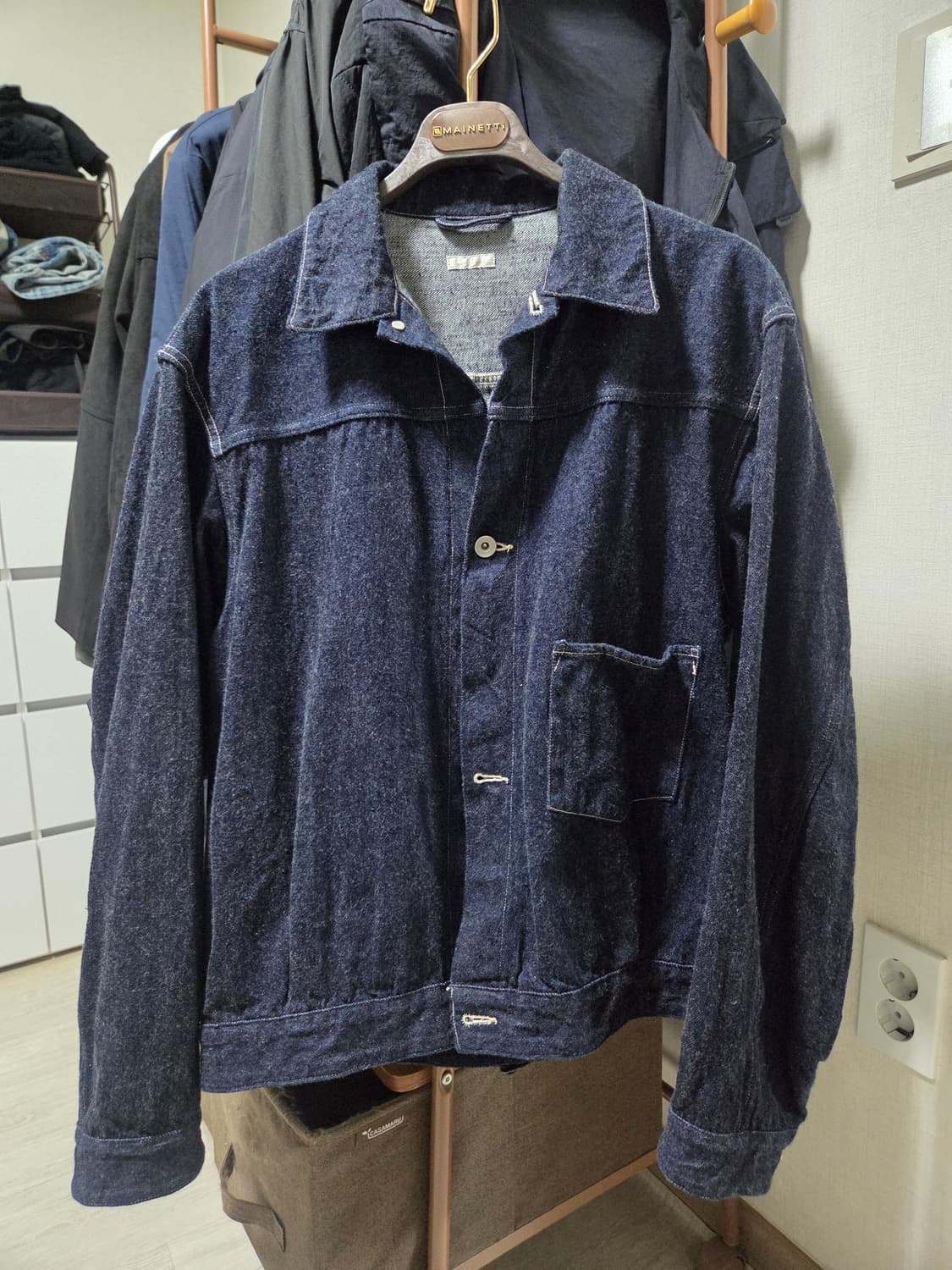 24aw 코모리 데님자켓 네이비 2사이즈 상품이미지1