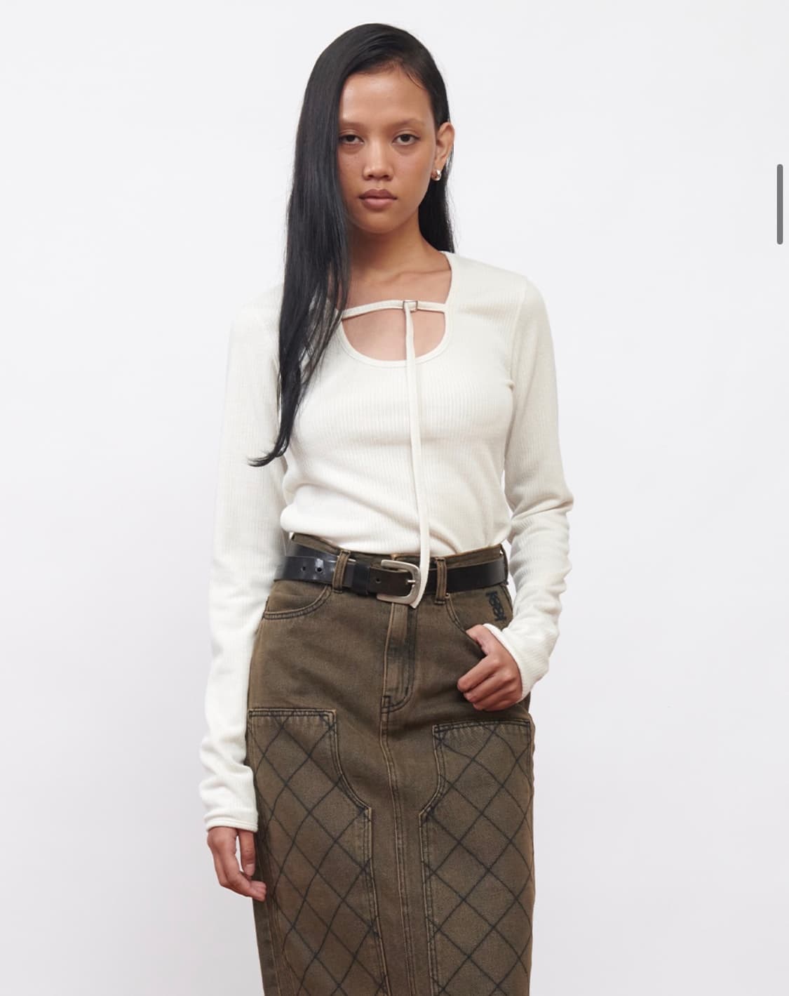 벨트 유넥 탑 상품이미지3