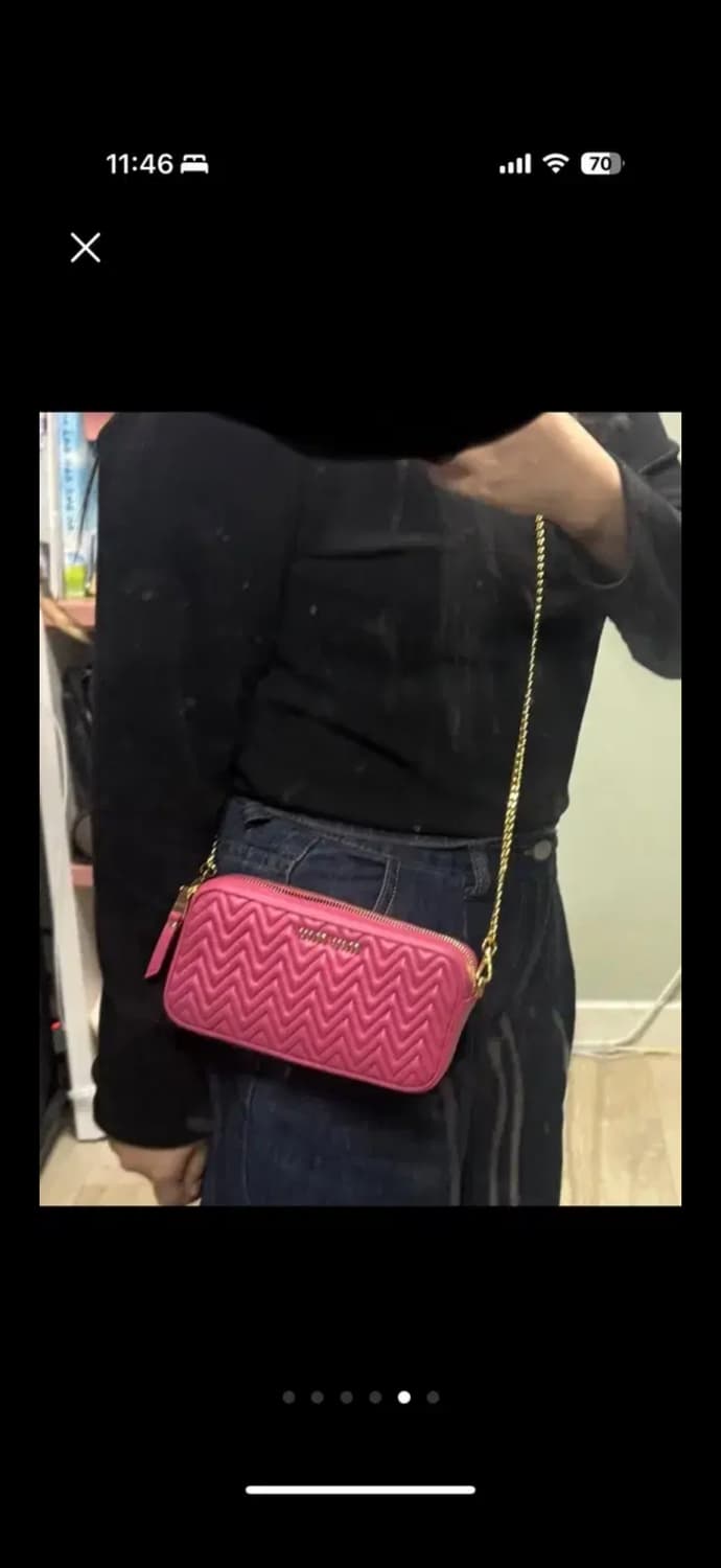 미우미우 마테라쎄 백 판매합니다!(핑크) 상품이미지4